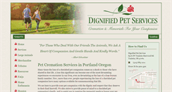 Desktop Screenshot of dignifiedpetservices.com